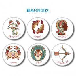 Magnesy na lodówkę - Znaki Zodiaku nr 2