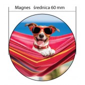 Okagłe Magnesy na lodówkę Ø60mm - Magnesy Reklamowe