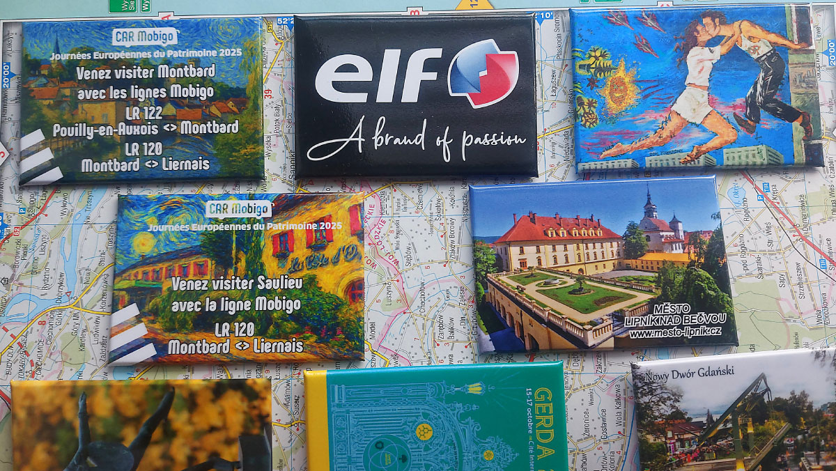 magnesy na lodówkę z miastami