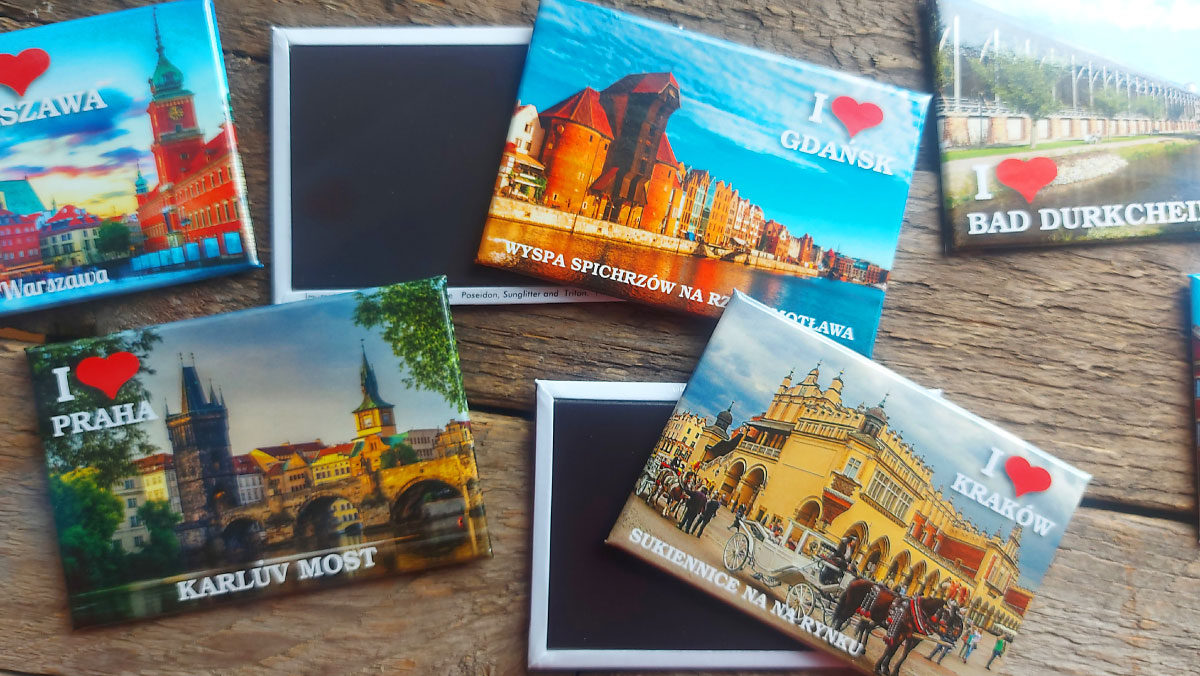 warstwowe magnesy na lodówkę twarde